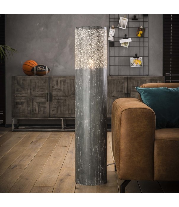 Duverger® Rock Pillar - Lampadaire - aspect béton - cylindre - 120 cm