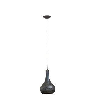 Flask Cone - Hanglamp - zwart/bruin - metalen kegelvormige kap