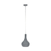 Flask Cone - Lampe suspendue - gris - abat-jour conique en métal