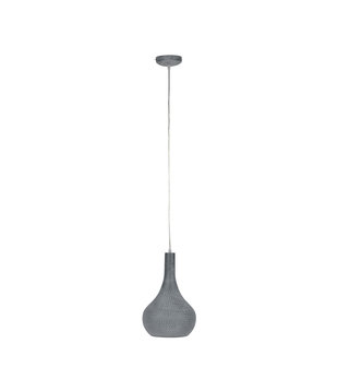 Flask Cone - Lampe suspendue - gris - abat-jour conique en métal