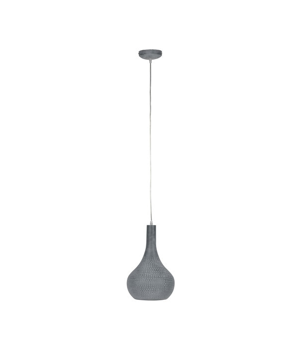 Duverger® Flask Cone - Lampe suspendue - gris - abat-jour conique en métal