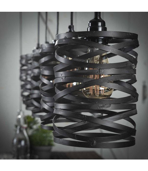 Duverger® Wrapped Metal - Lampe suspendue - abat-jour en métal - 5 lumières