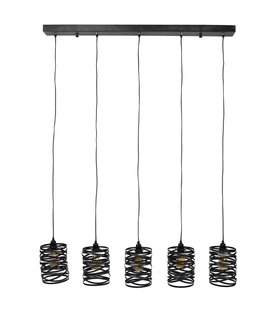 Wrapped Metal - Lampe suspendue - abat-jour en métal - 5 lumières