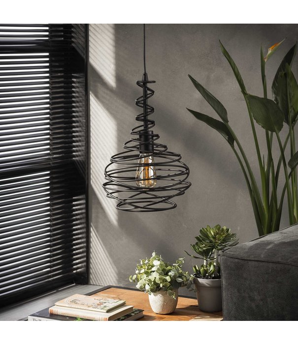 Duverger® Cocoon - Lampe suspendue - luminaire en métal - laqué noir