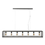 Rectangular - Hanglamp - rechthoekig metalen frame - 7 lichtpunten