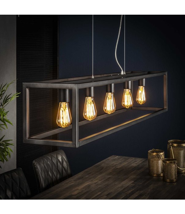 Duverger® Rectangular - Hanglamp - rechthoekig metalen frame - 5 lichtpunten