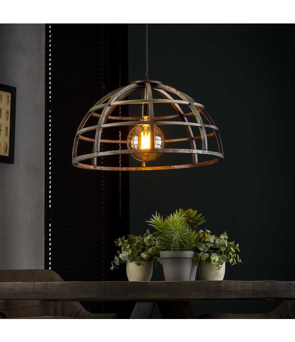 Duverger® Basket - Lampe suspendue - fer - vieil argent - Ø50 - 1 point lumineux