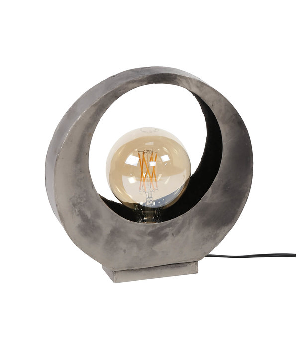 Duverger® Luna - Tafellamp - metaal - oud zilver - volle maan