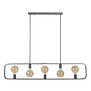 Industrial Silver - Hanglamp - metaal - oud zilver - 5 lichtpunten