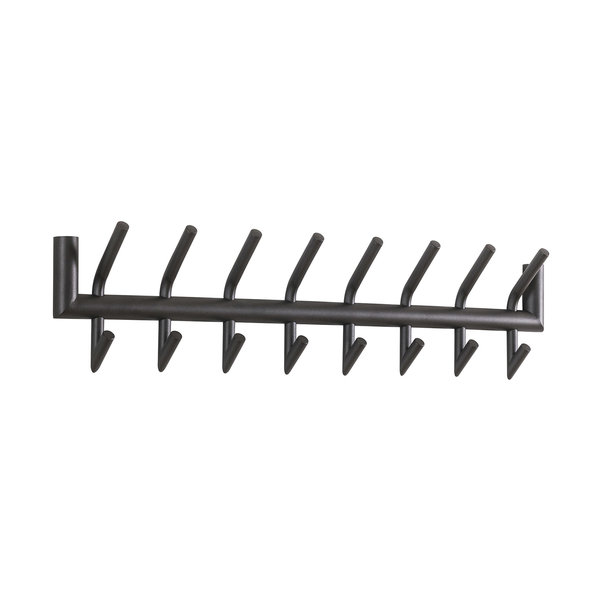 Duverger® Steel Pipe - Kapstok - ronde buis - staal - donkergrijs mat - 2x8 - 16 ophangmogelijkheden