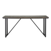 Teak Herringbone - Table d'appoint - teck - métal