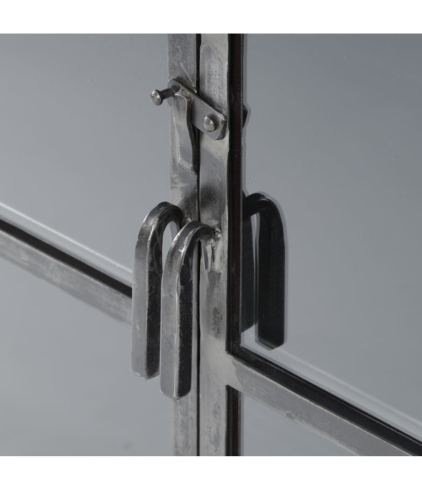 Duverger® Wild West - Sideboard - 4 Glastüren - 1 Einlegeboden - schwarz – Rotguss