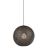 Steel Sphere - Hanglamp - uitgesneden stalen bol - dia 40cm - zwart