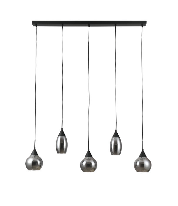 Duverger® Noël - Lampe suspendue - verre fumé - 5 points lumineux