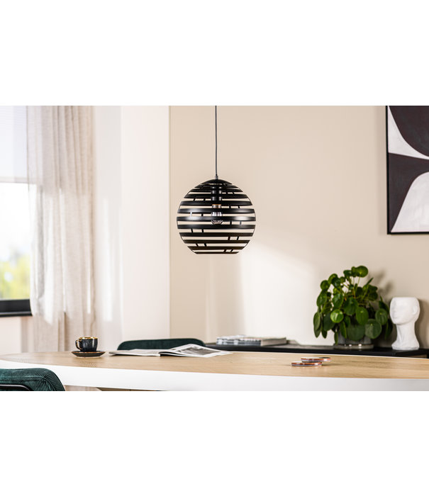 Duverger® Sunset - Lampe suspendue - ronde - acier - noir - 30cm - 1 point lumineux