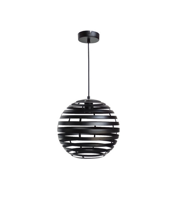 Duverger® Sunset - Lampe suspendue - ronde - acier - noir - 30cm - 1 point lumineux