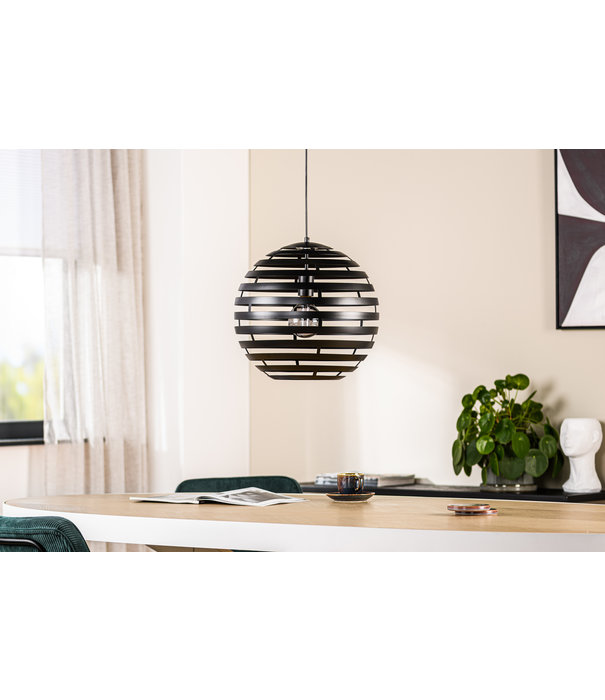 Duverger® Sunset - Lampe suspendue - ronde - acier - noir - 40cm - 1 point lumineux