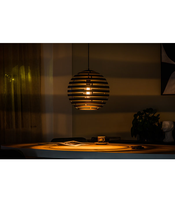 Duverger® Sunset - Lampe suspendue - ronde - acier - noir - 40cm - 1 point lumineux