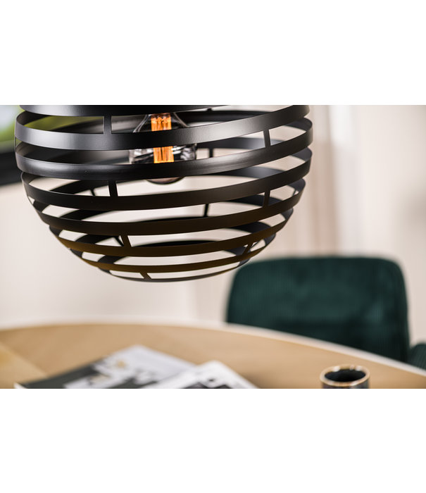 Duverger® Sunset - Lampe suspendue - ronde - acier - noir - 40cm - 1 point lumineux
