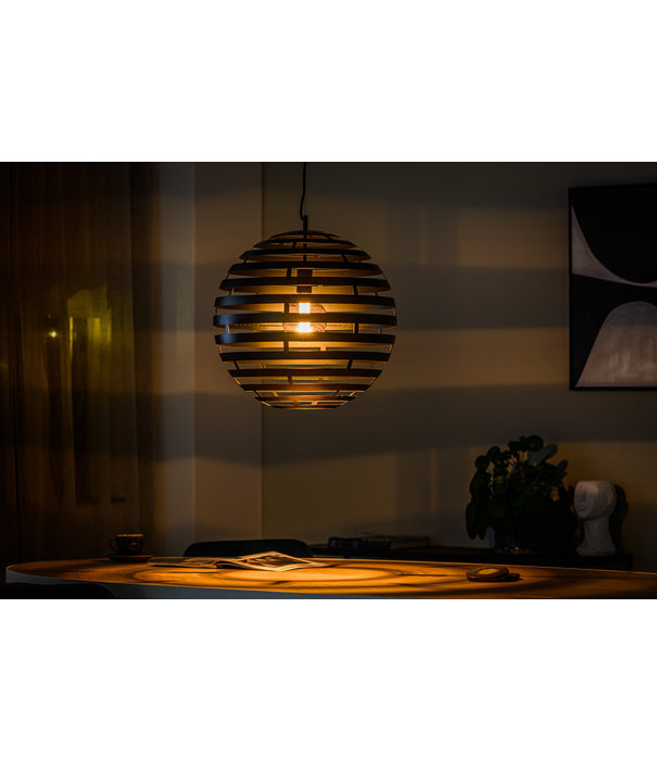 Duverger® Sunset - Lampe suspendue - ronde - acier - noir - 50cm - 1 point lumineux