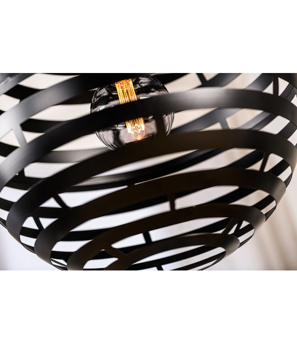 Duverger® Sunset - Lampe suspendue - ronde - acier - noir - 50cm - 1 point lumineux