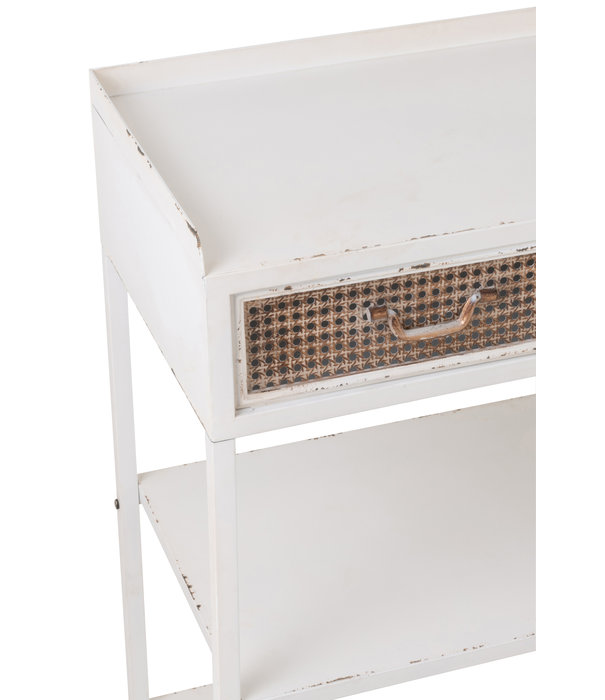 Duverger® White Metal - Console - wit - metaal - 2 lades - 2 leggers
