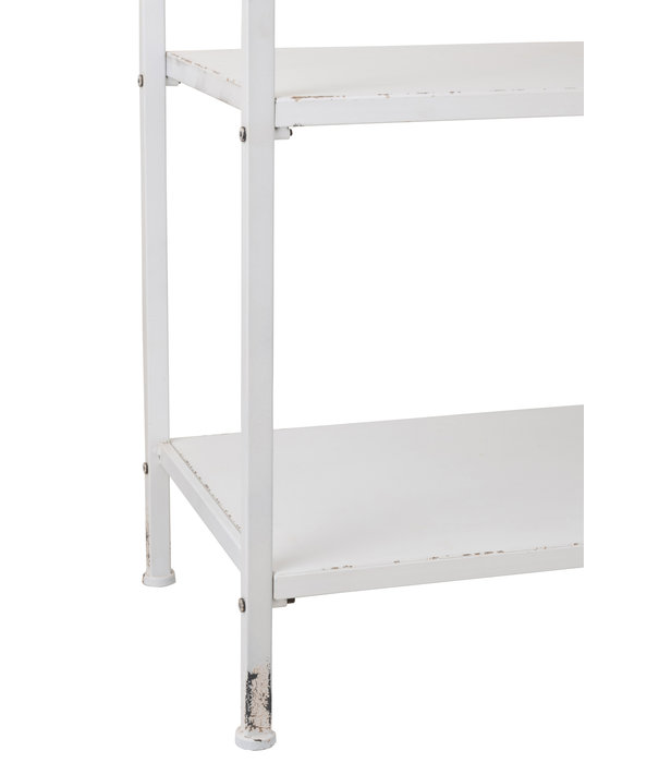 Duverger® White Metal - Rack - blanc - métal - 1 tiroir - 3 étagères