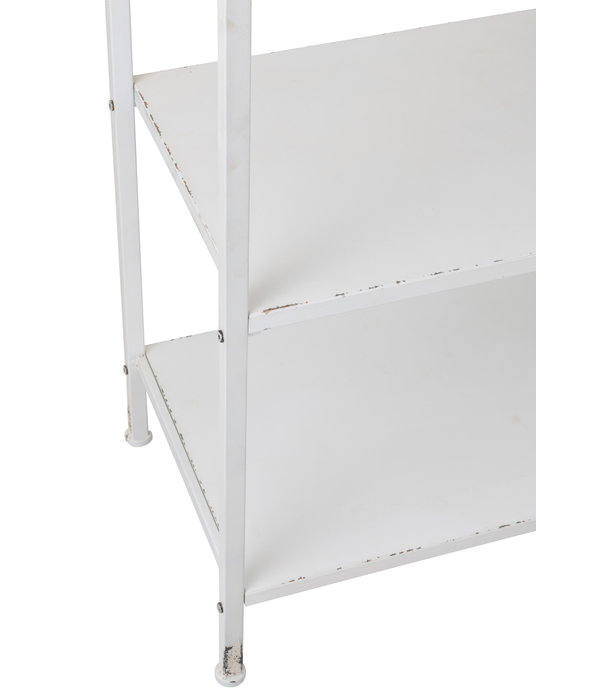 Duverger® White Metal - Rack - blanc - métal - 1 tiroir - 3 étagères