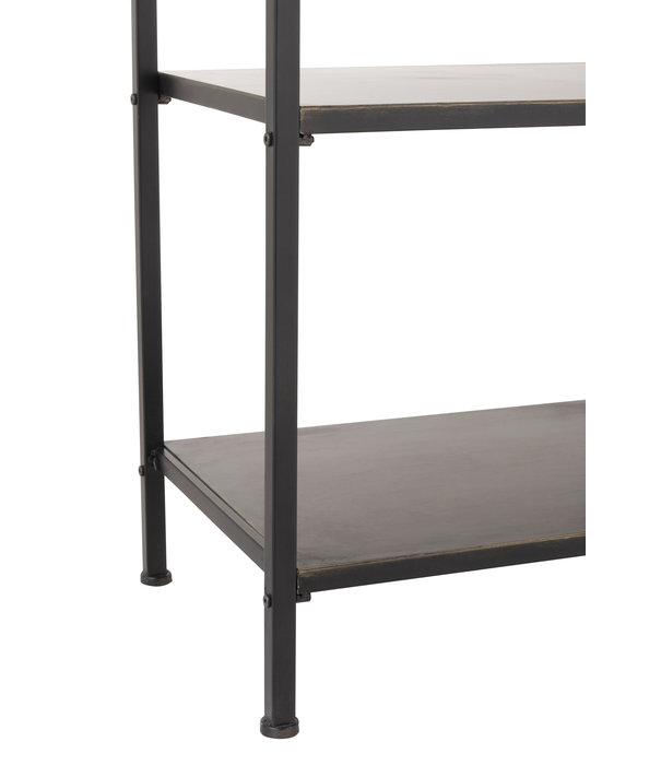 Duverger® Black Metal - Rack - noir - métal - 1 tiroir - 3 étagères