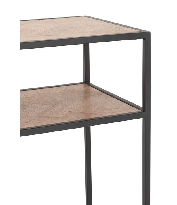 Duverger® Twist - Beistelltisch - MDF - 1 große Nische - Metall