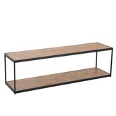 Twist - Table basse - MDF - naturel - niche ouverte - métal