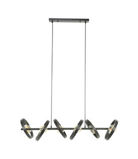 Beam - Lampe suspendue - ronde - métal - noir - 6 lumières