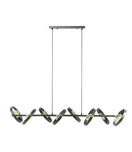 Beam - Lampe suspendue - ronde - métal - noir - 8 lumières