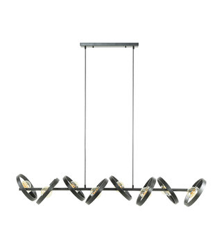 Beam - Lampe suspendue - ronde - métal - noir - 8 lumières