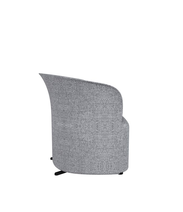 Duverger® Chill - Lounge-Sessel - 1-Sitzer - niedrig - grau - niedrige Beine - schwarz