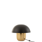 Toadstool - Lampe à poser - forme champignon - petite - noir - or - fer - 1 point lumineux