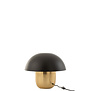 Toadstool - Tischleuchte - Pilzform - klein - schwarz - gold - Eisen - 1 Lichtpunkt