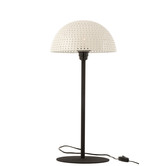 Mushroom - Lampe à poser - champignon - grand - métal - blanc - noir - 1 point lumineux