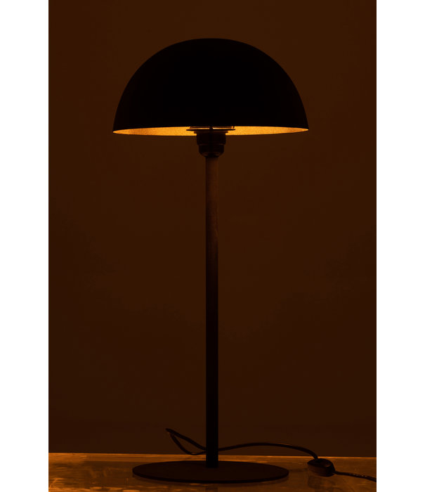 Duverger® Mushroom - Lampe à poser - champignon - petit - métal - noir mat - 1 point lumineux