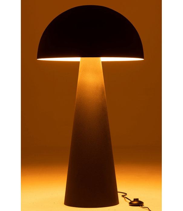 Duverger® Mushroom - Tischleuchte - Pilz - groß - Metall - mattschwarz - 1 Lichtpunkt