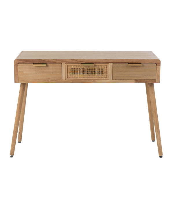 Duverger® Palm - Table d'appoint - rotin - naturel - 3 tiroirs