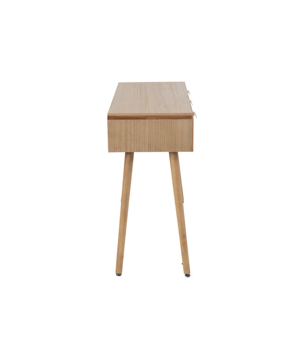 Duverger® Palm - Table d'appoint - rotin - naturel - 3 tiroirs