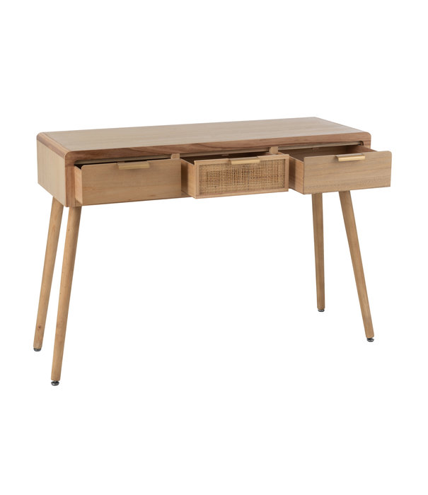 Duverger® Palm - Table d'appoint - rotin - naturel - 3 tiroirs