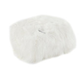 Woolly Pouf - Pouf - fourrure animale - mouton - blanc naturel - carré