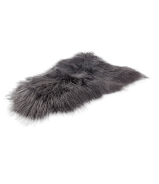 Woolly - Manteau animal - mouton - gris foncé - poils longs - Islande
