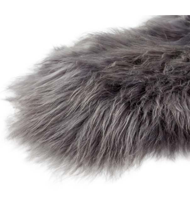 Duverger® Woolly - Manteau animal - mouton - gris foncé - poils longs - Islande