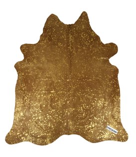 Ox - Tierfell - Kuh - Metallic Gold