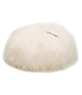 Woolly Pouf - Poef - dierenvacht - schaap - natural wit - rond - Ø60