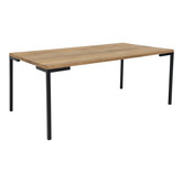 Oaked - Table basse - rectangulaire - chêne naturel - huilé - pieds en acier