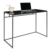 Scandidesk - Bureau - spaanplaat - zwart - stalen frame
